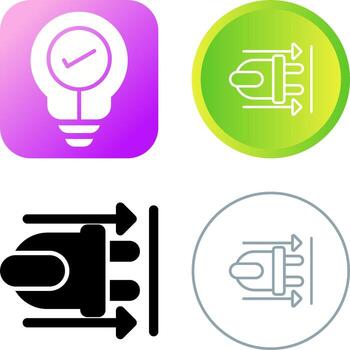 icono de vector de enchufe