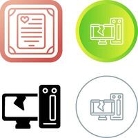 Desktop Computer Vector Icon