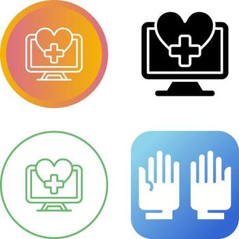 icono de vector de computadora
