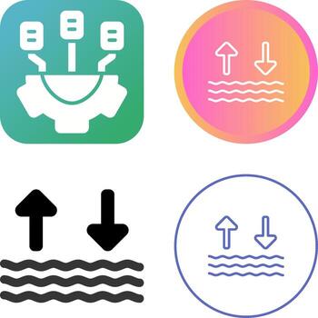 icono de vector de ondas