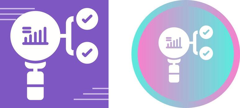 preceptivo analítica vector icono