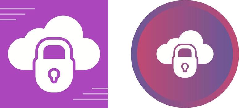 Private Cloud Vector Icon