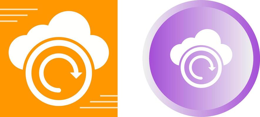 Cloud Backup Vector Icon