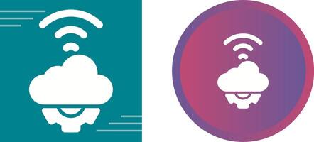 Cloud Automation Vector Icon