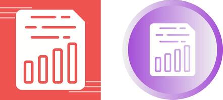 Document Insert Chart Vector Icon