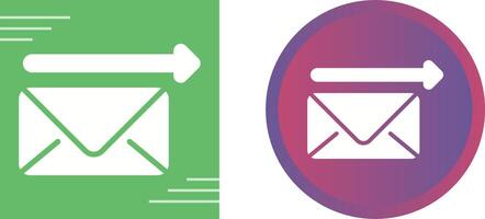 Envelope with arrow Vector Icon