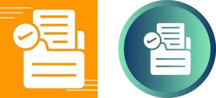 Document Approval Vector Icon