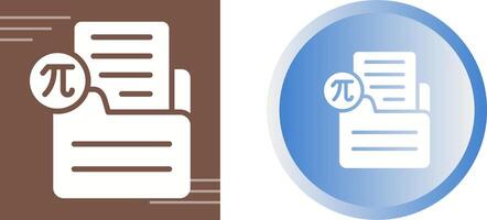 Document Insert Formula Vector Icon