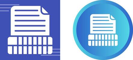 Document Insert Table Vector Icon