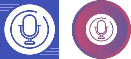 Microphone Circle Vector Icon