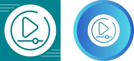 Video Play Circle Vector Icon