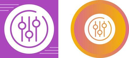 Audio Equalizer Circle Vector Icon