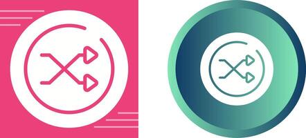 Shuffle Circle Vector Icon