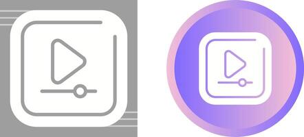 Video Play Square Vector Icon