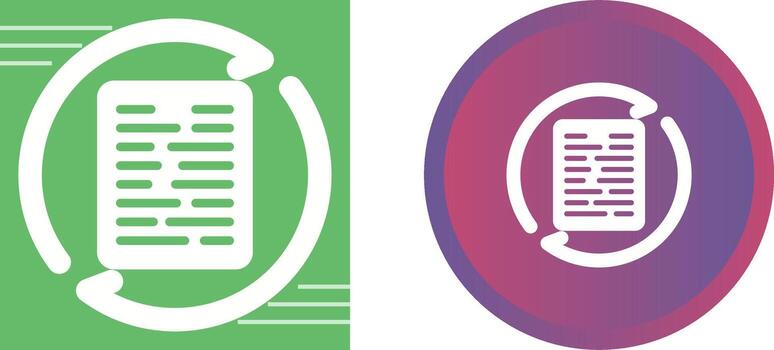 documento sincronización vector icono