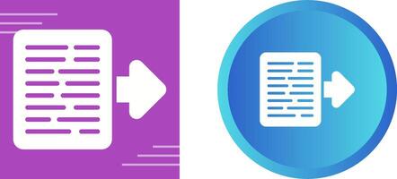 Document Export Vector Icon