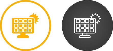 Solar panel charger Vector Icon