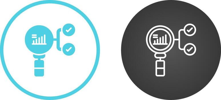 preceptivo analítica vector icono