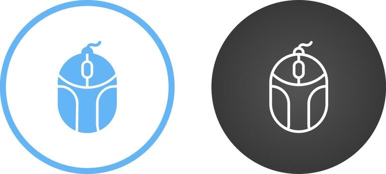 icono de vector de ratón de computadora