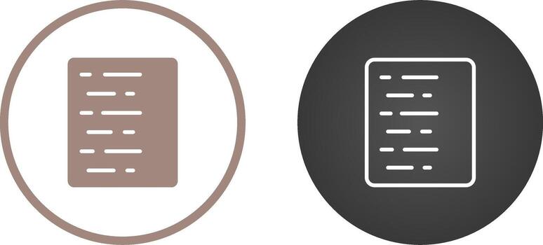documento alinear izquierda vector icono