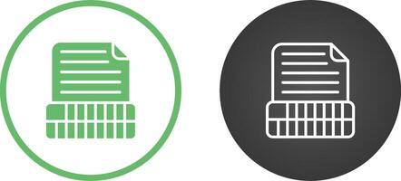 Document Insert Table Vector Icon