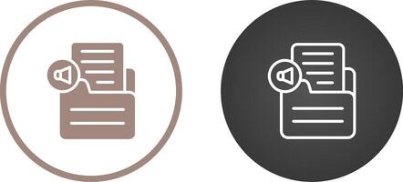 Document Insert Audio Vector Icon
