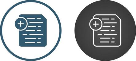 Document Insert Icon Vector Icon