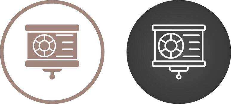 icono de vector de visualización de datos