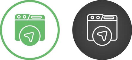 Website Navigation Vector Icon
