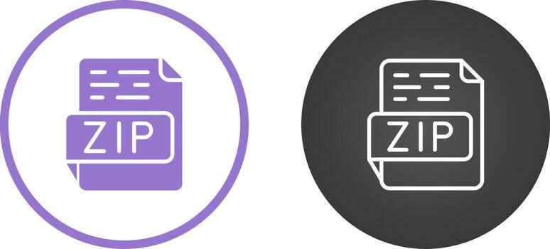 ZIP Vector Icon