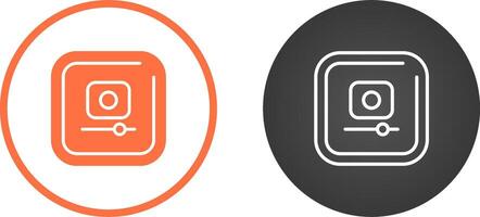 Video Record Square Vector Icon