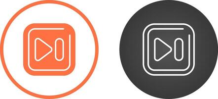 Next Track Square Vector Icon