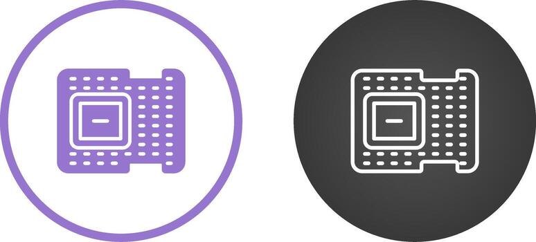 icono de vector de procesador