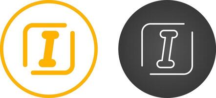 Italic Vector Icon