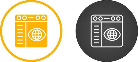 Browser Settings Vector Icon