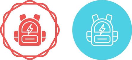 Smart Backpack Vector Icon