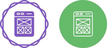 Wireframing Vector Icon