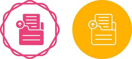 Document Upload Vector Icon