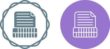 Document Insert Table Vector Icon