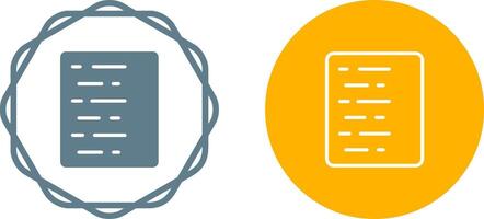 Document Align Left Vector Icon
