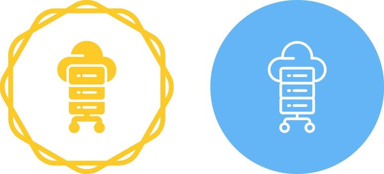 icono de vector de computación en la nube