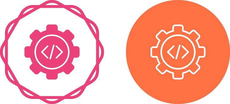icono de vector de codificación