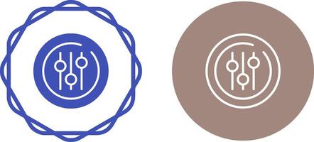 Audio Equalizer Circle Vector Icon