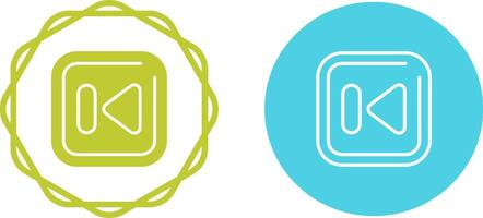 Previous Track Square Vector Icon