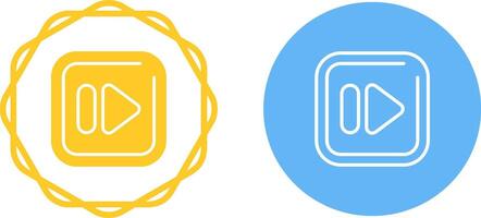 Fast Forward Square Vector Icon