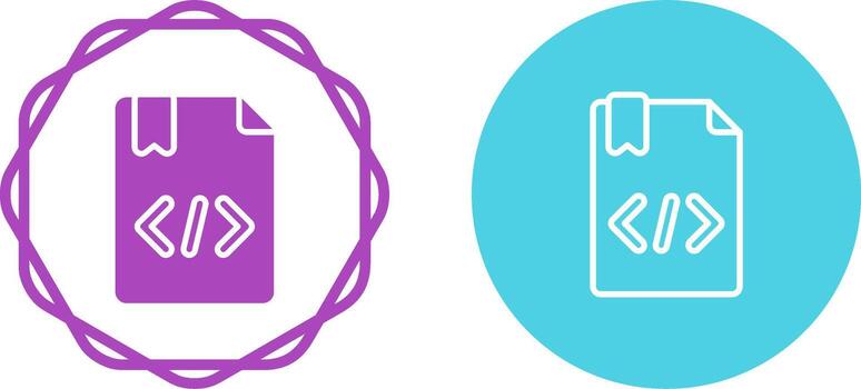 icono de vector de codificación