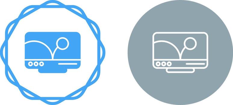icono de vector de pc
