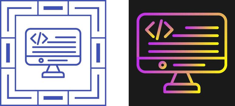 Programming Language Vector Icon