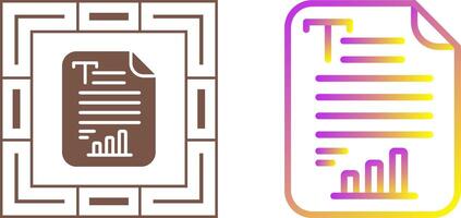 Text Analytics Vector Icon