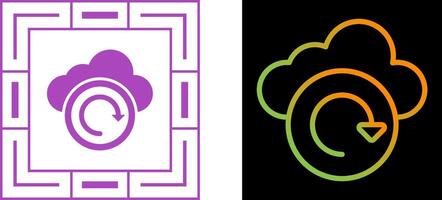 Cloud Backup Vector Icon